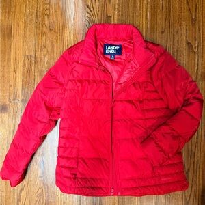 Lands' End Vibrant Red Jacket
